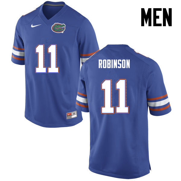 Men Florida Gators #11 Demarcus Robinson College Football Jerseys-Blue - Click Image to Close
